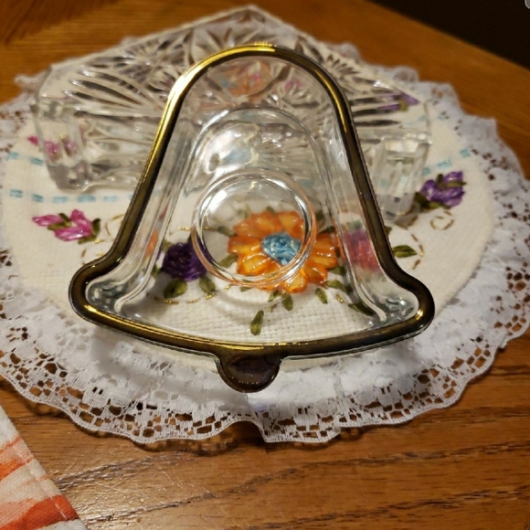 NEW! 1997 Vintage HOLIDAY GOLD Indiana Glass Party - Picture 10 of 11